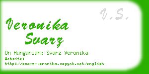 veronika svarz business card